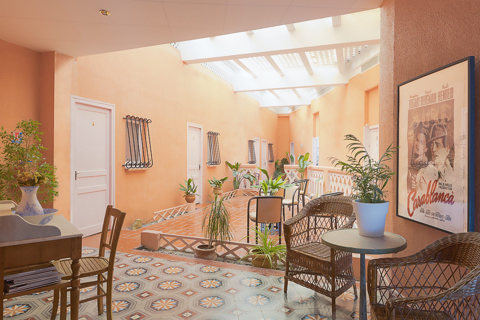 Photographie d'hôtel, le rhyad de l'hôtel le belvédère à Cerbère